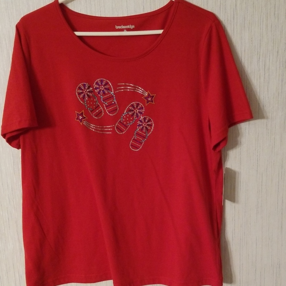 4th of July red tshirt